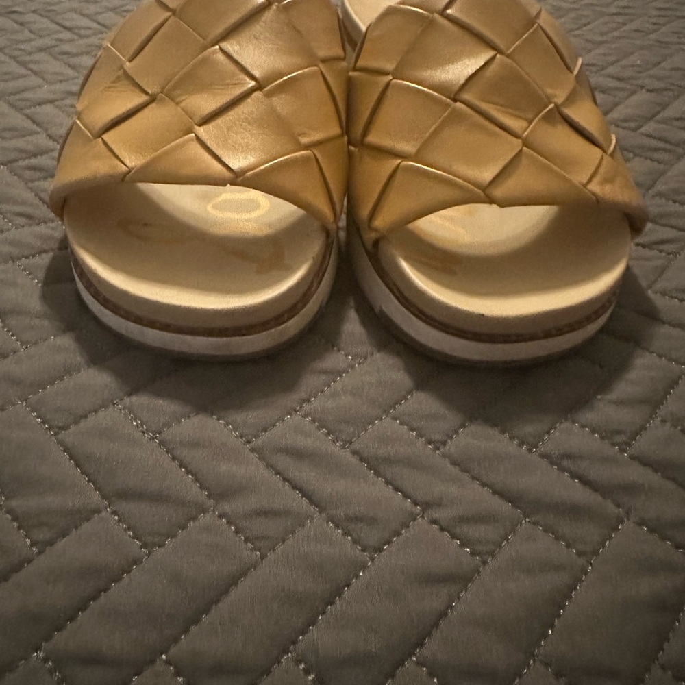 Sam Edelman Beige Slide Sandals - Picture 2 of 4